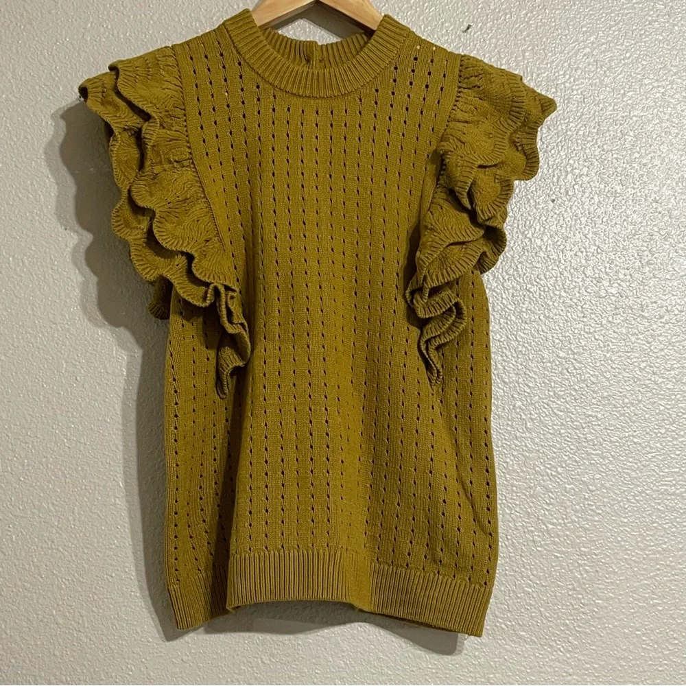 Who What Wear‎ Mustard Knit Sweater